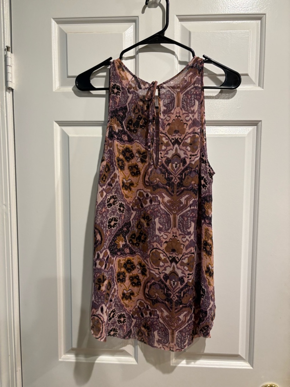 Wilfred Aritzia silk sleeveless top blouse parsley sz S brown - Picture 2 of 3